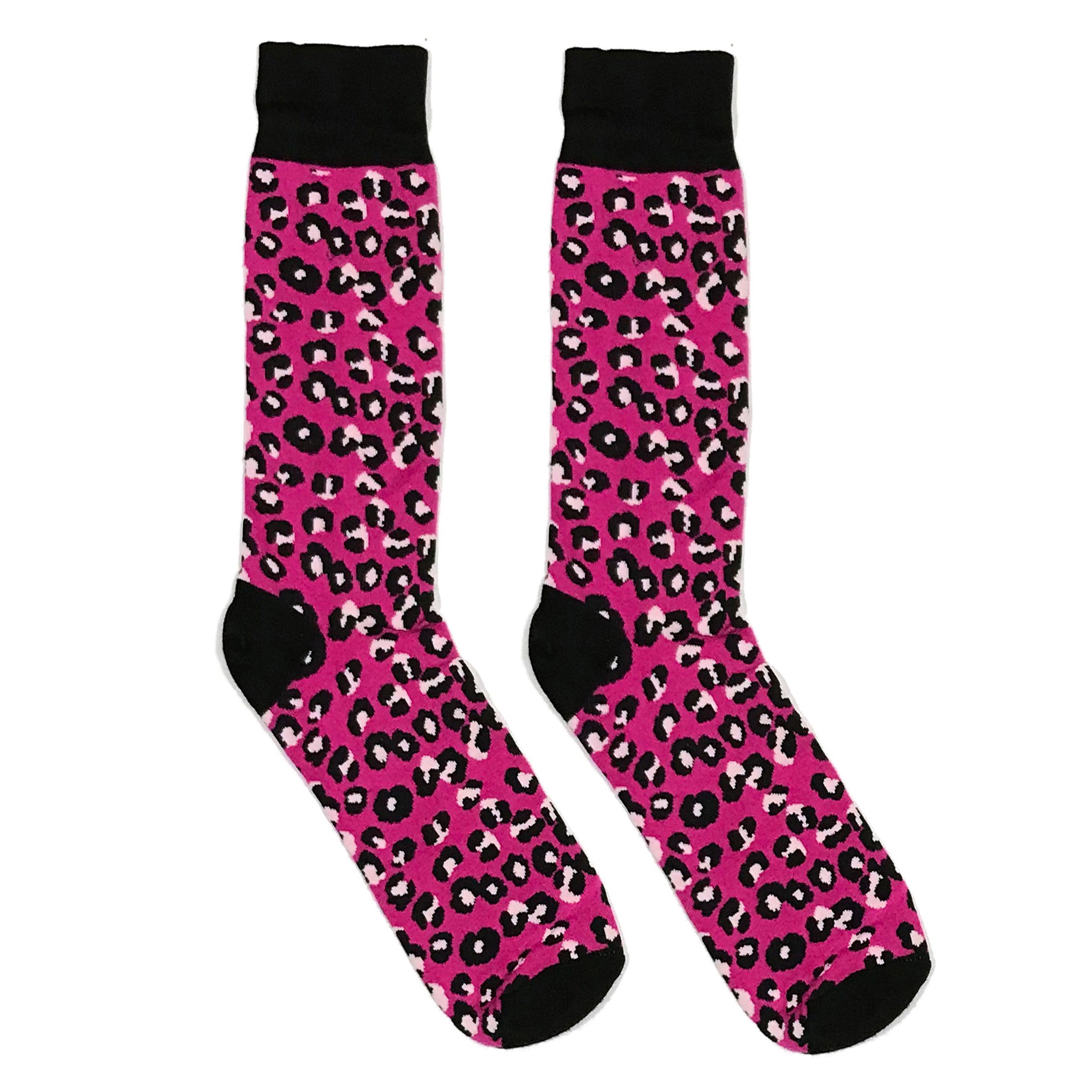 Purple Cheetah Print Socks