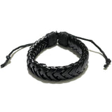 Crafted Black Braided Bracelet