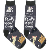 Crazy Cat Lady Short Crew Socks