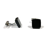 Gloss Black Square Cuff Link