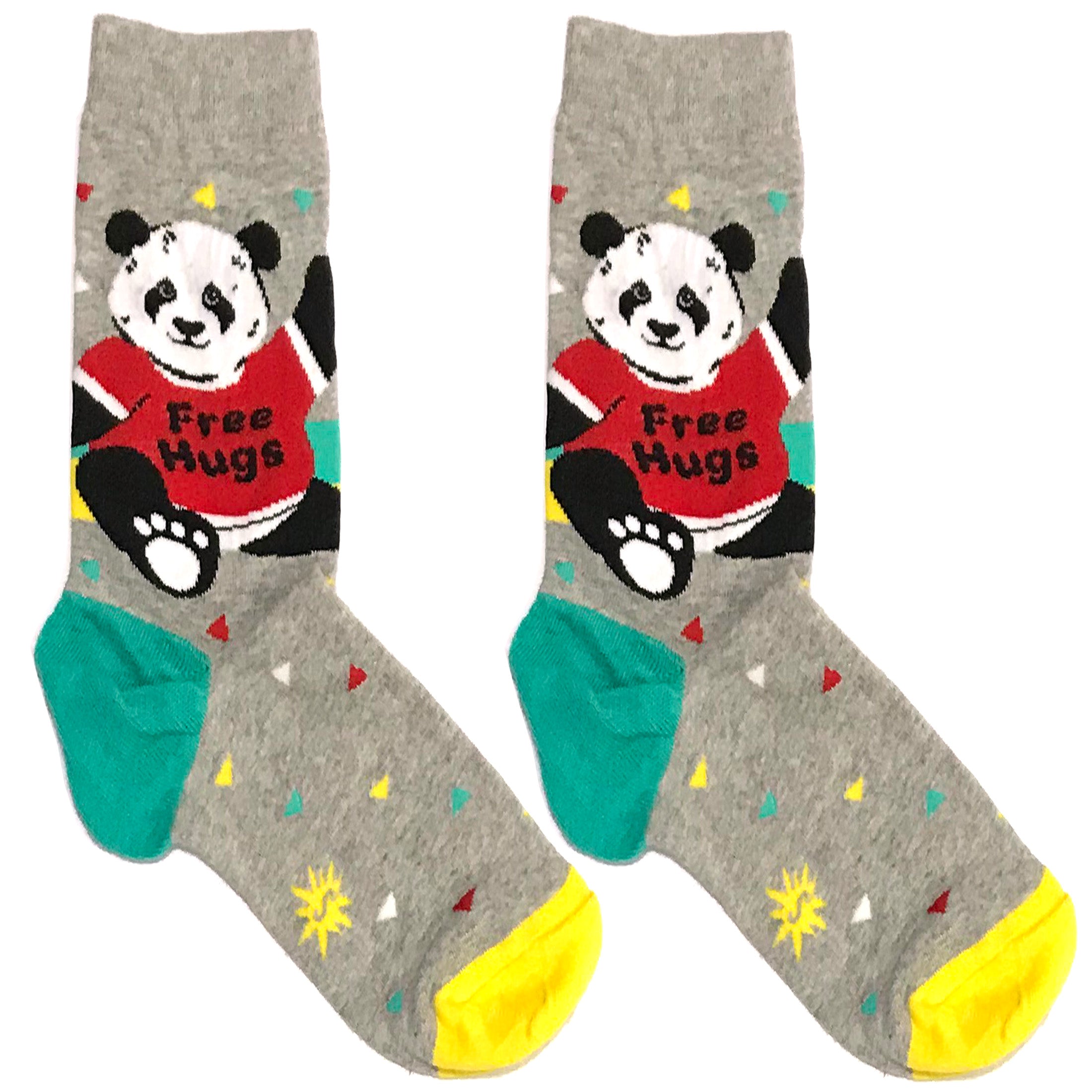 Free Hug Panda Short Crew Socks