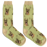 German Shepherd Short Crew Socks