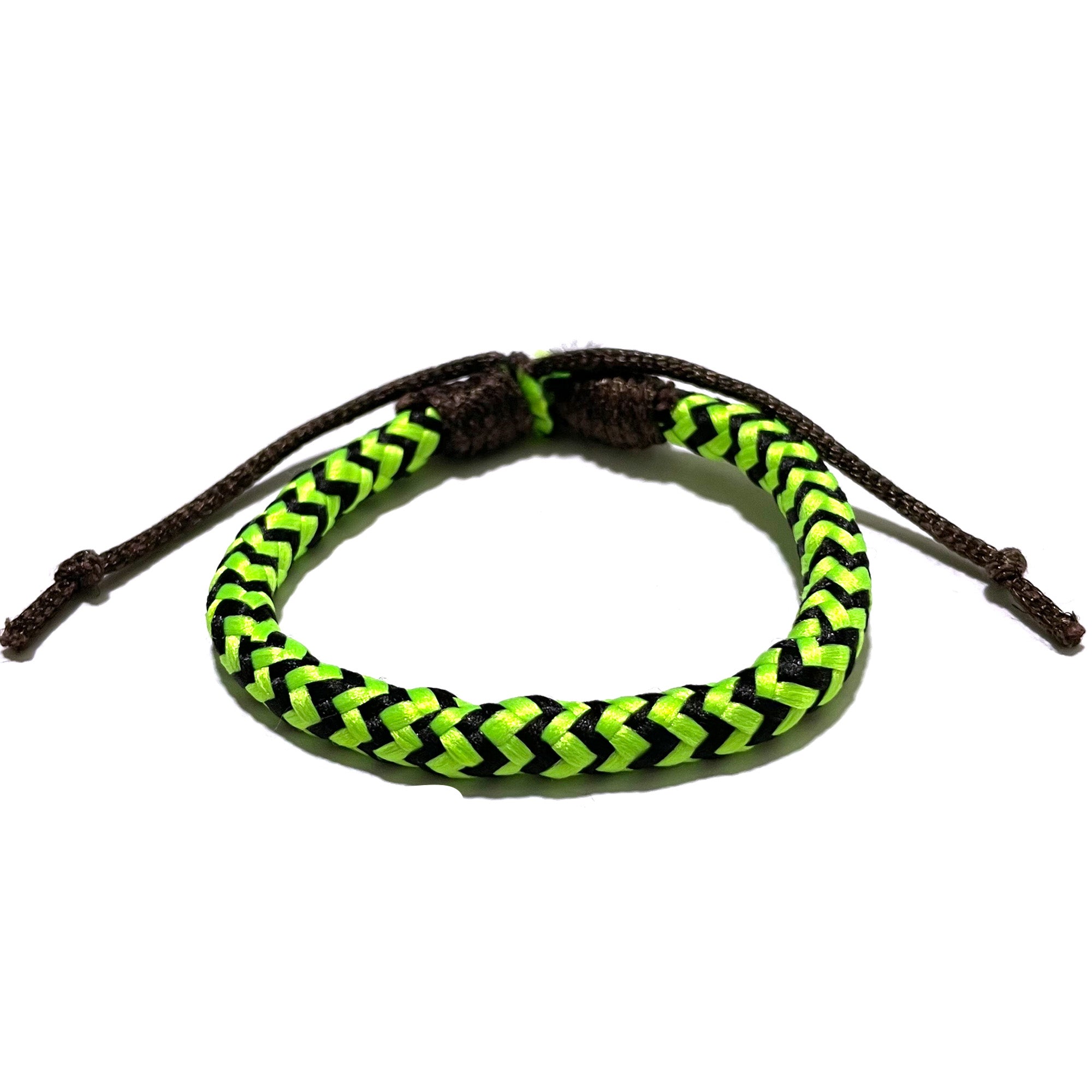 Green And Black Woven Bracelet