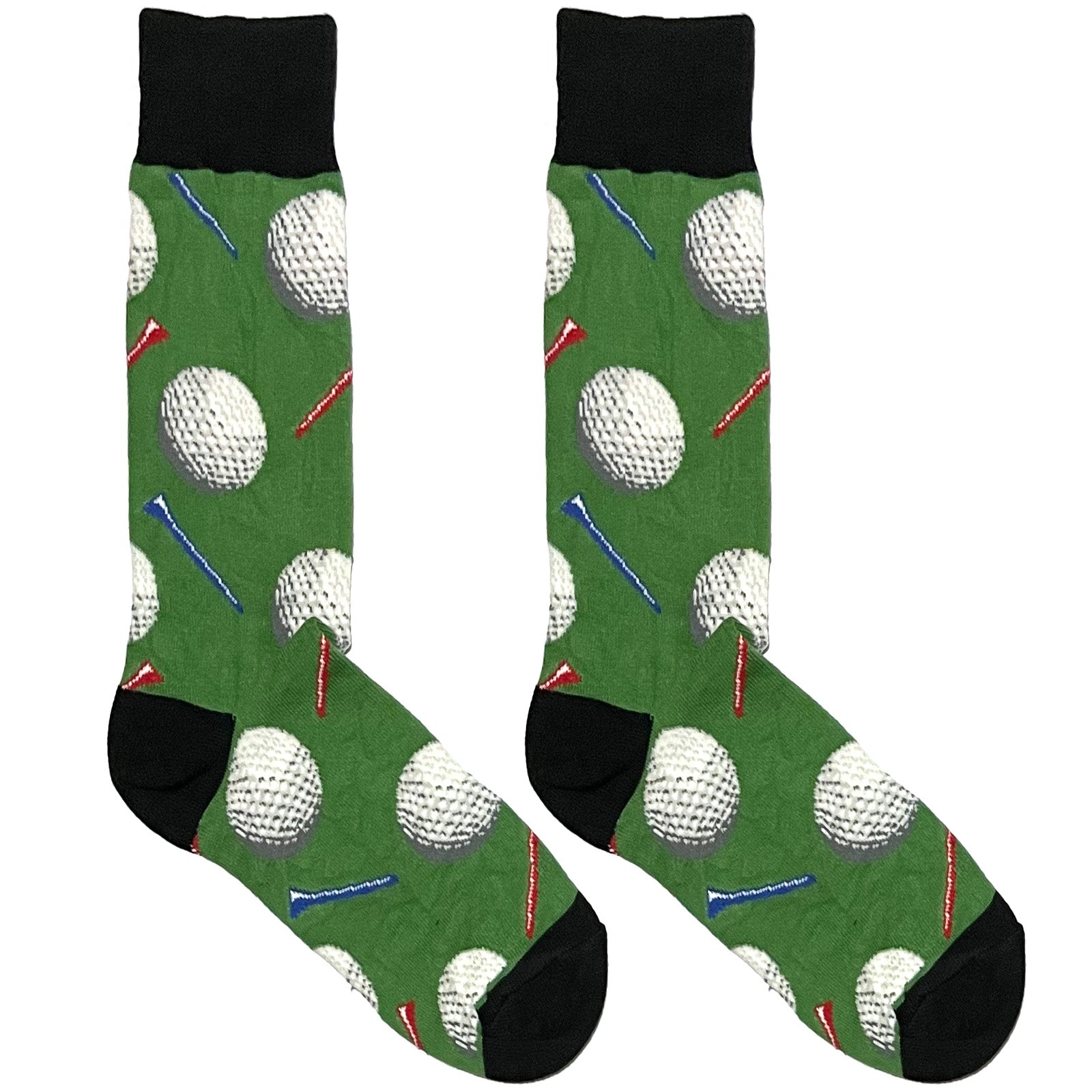 Green Golf Ball Socks