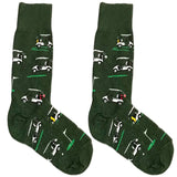 Green Golf Car Socks