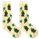 Green Hat Dog Short Crew Socks