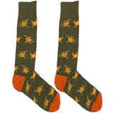 Green Killer Pumpkin Socks