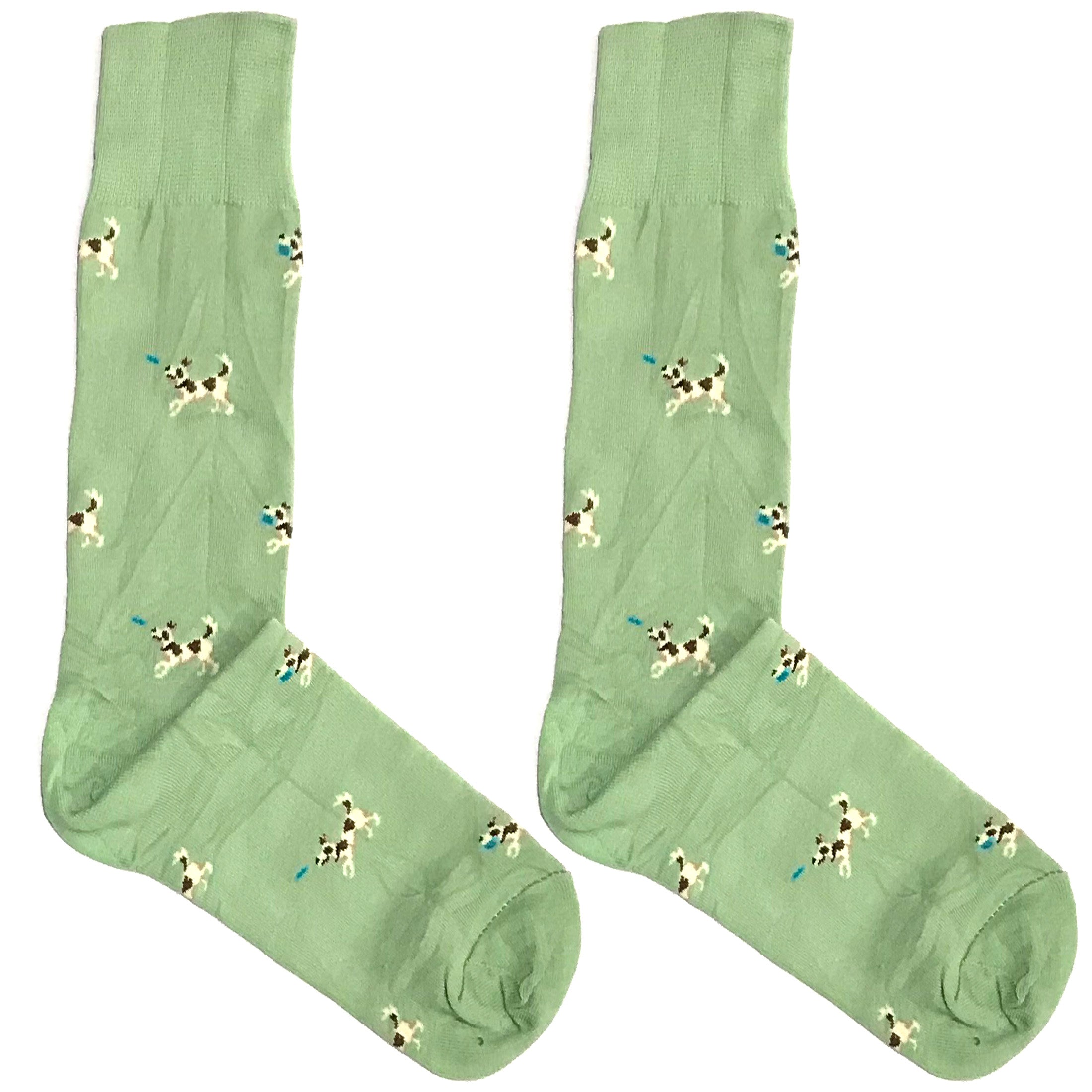Green Puppy Socks