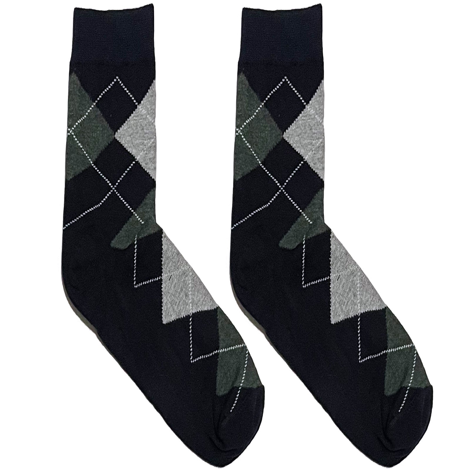 Green And Black Diamond Short Crew Socks – themensden.pk