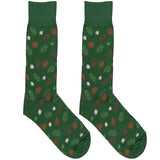 Green And Brown Leaf Socks