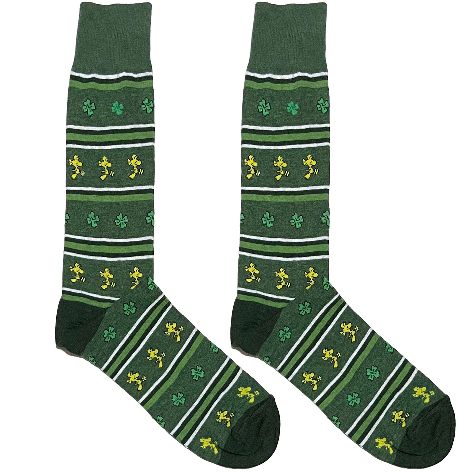 Green And Yellow Leaf Socks
