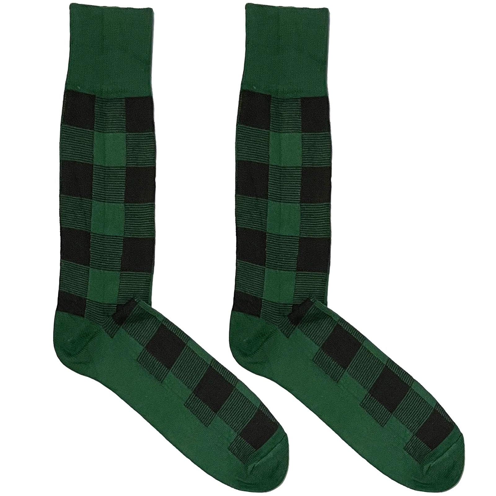 Green Chequered Socks