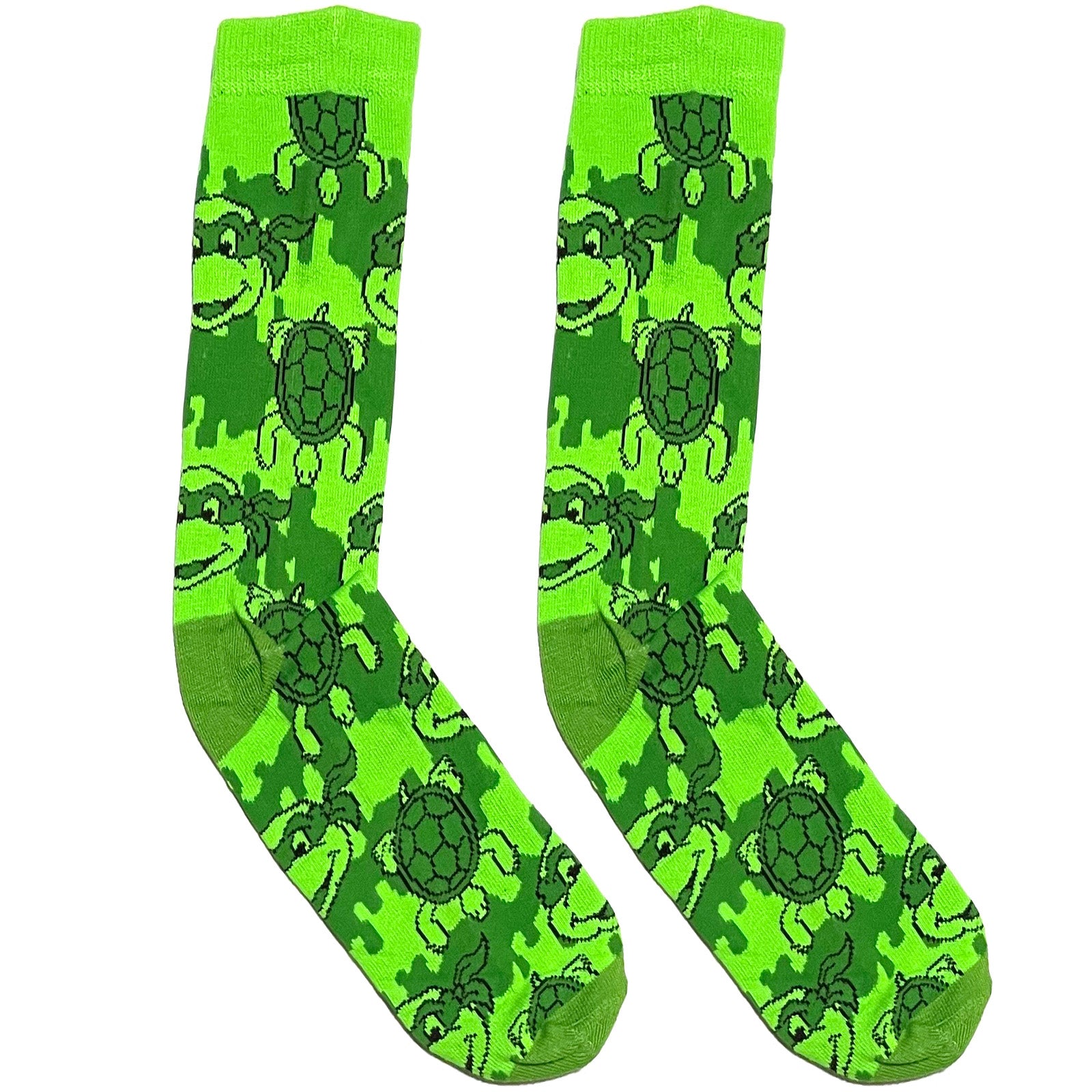 Green Ninja Turtle Short Crew Socks