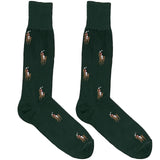 Green Rl Polo Pony Socks