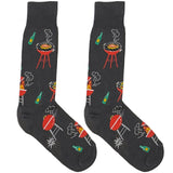 Grey Barbeque Socks