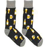 Grey Beer Drink Socks