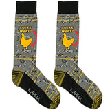 Grey Guess What Socks