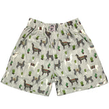 Grey llama Cotton Boxers