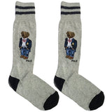 Grey RL Polo Casual Teddy Socks