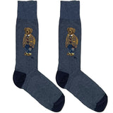 Grey RL Polo Hipster Socks