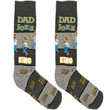 Grey Dad Joke Socks