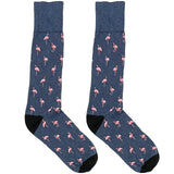 Grey Flamingo Socks