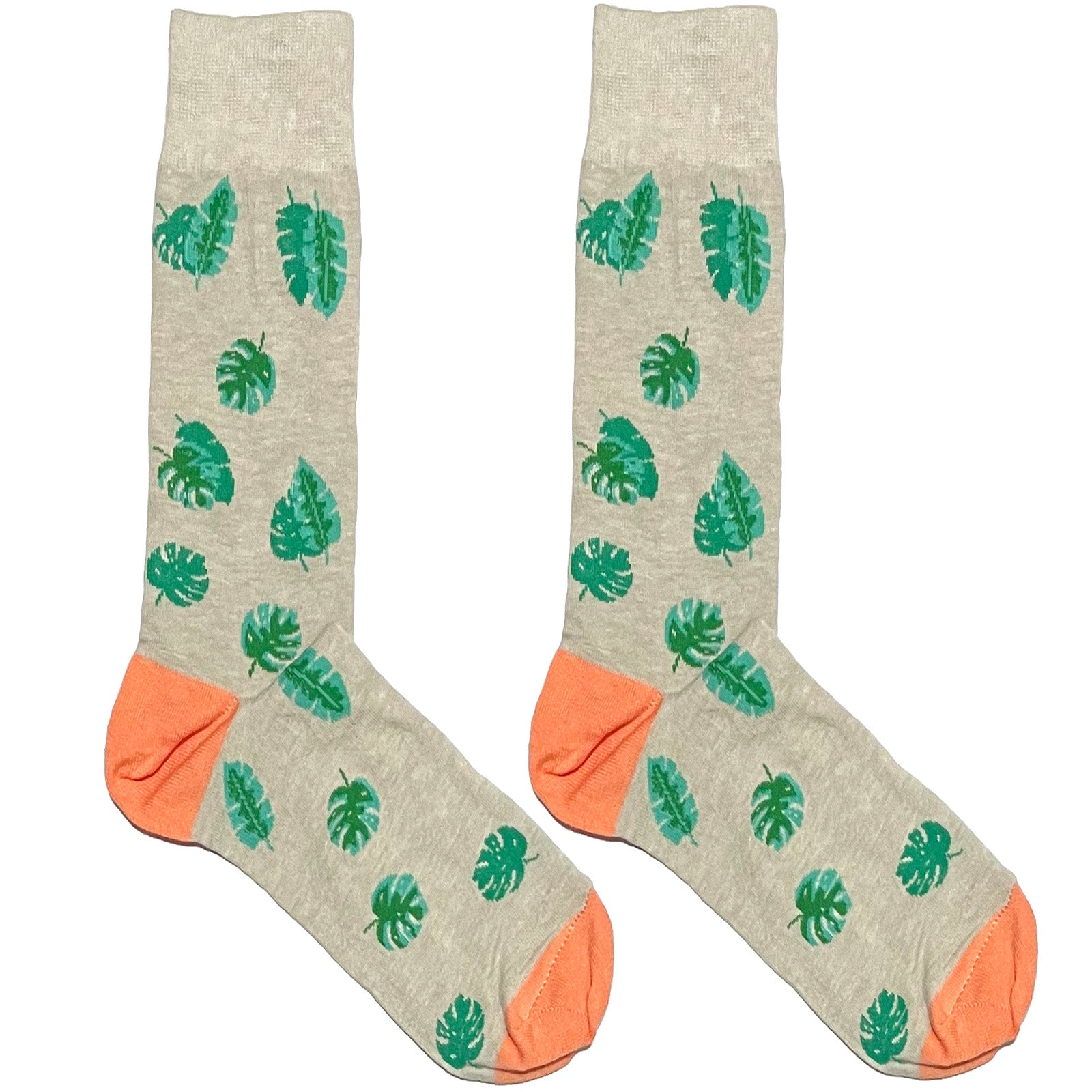 Grey Leaf Socks