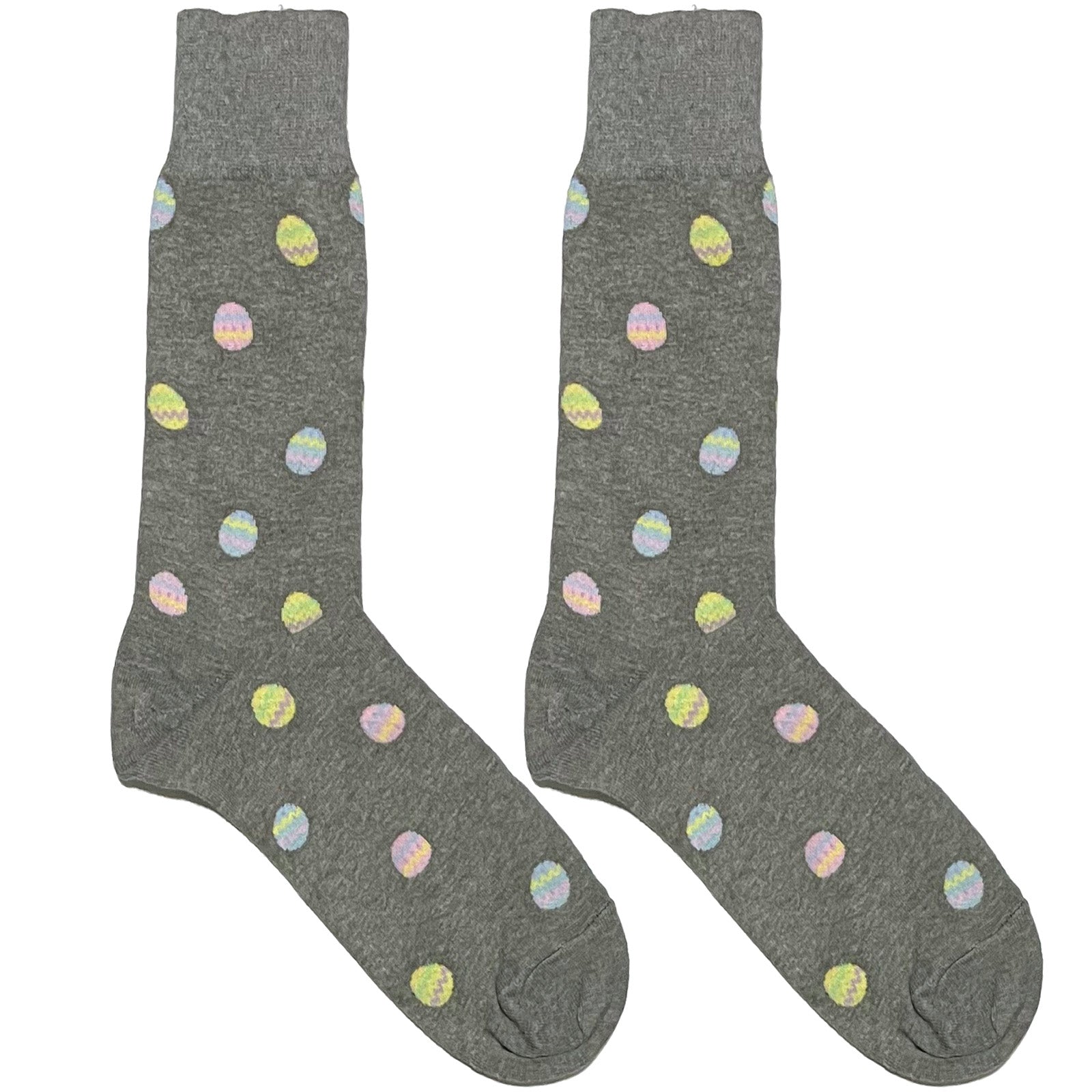 Grey Multicolor Polka Socks