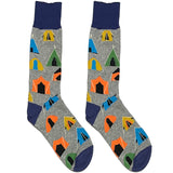 Grey Multicolor Tents Socks