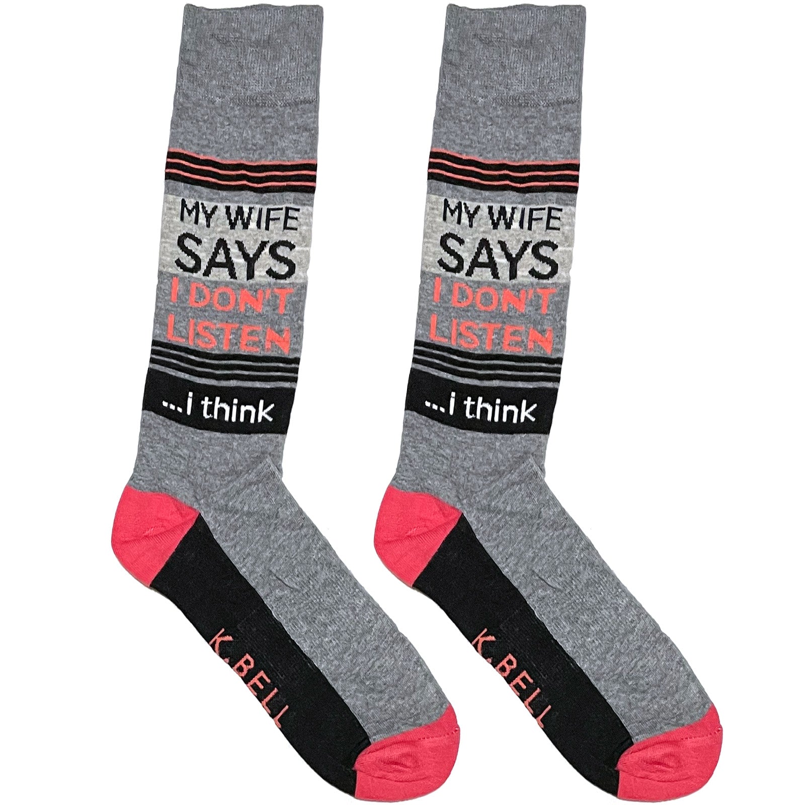 Grey My Wife Says Socks