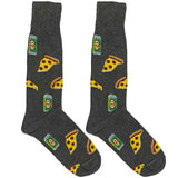 Grey Pizza Beer Socks