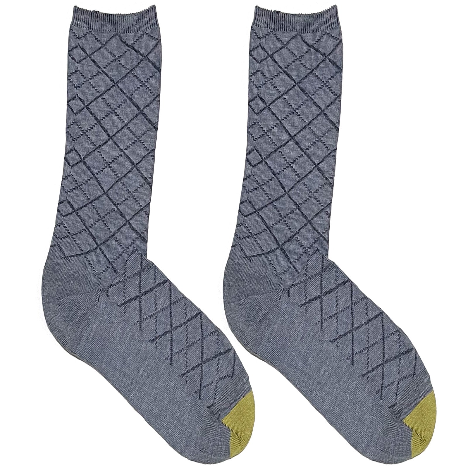 Grey Textured Short Crew Socks