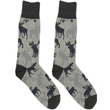 Grey Winter Deer Socks
