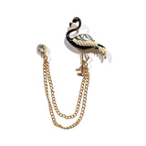 Pelican with Gold Chain Lapel Pin