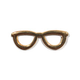 Gold Small Glasses Lapel Pin