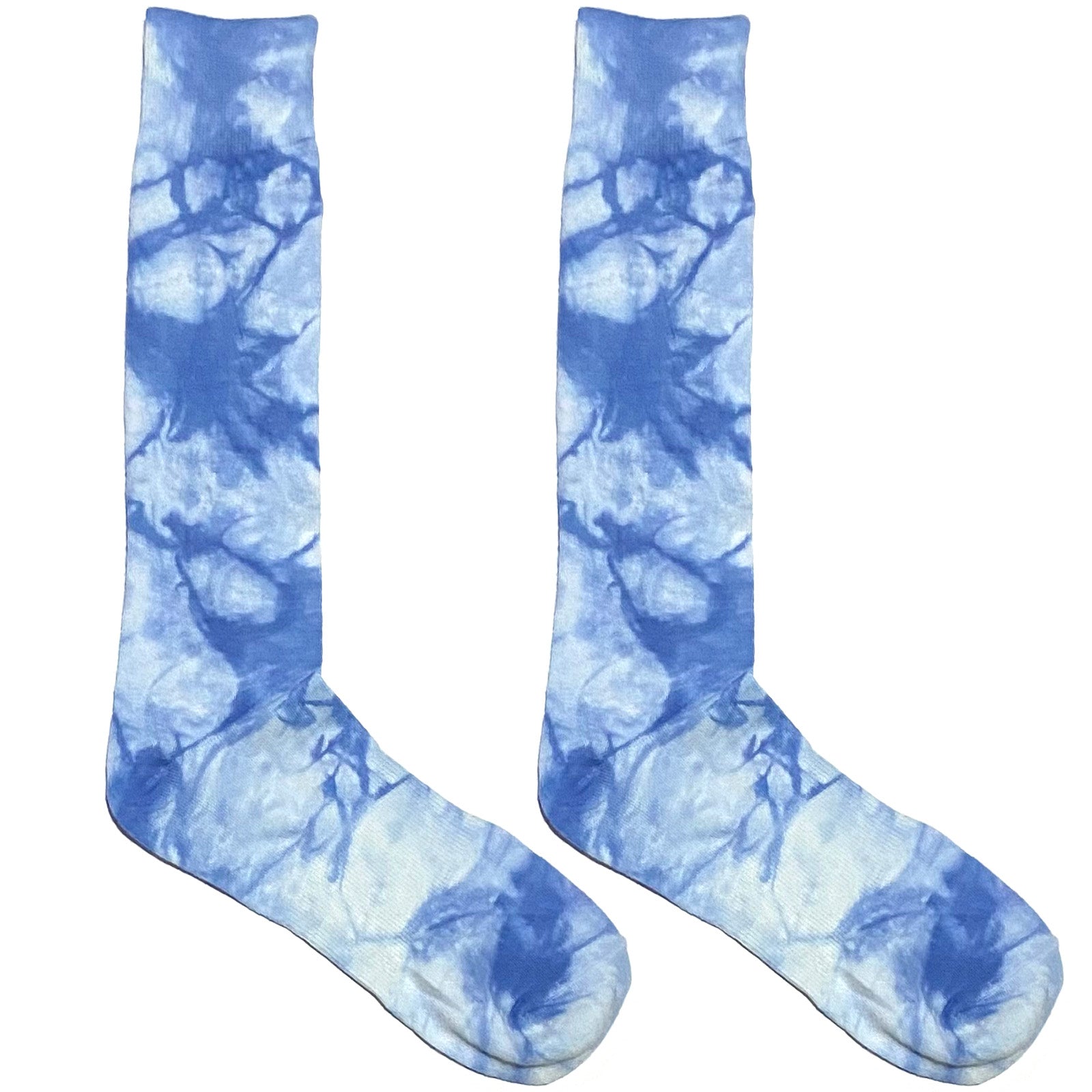 Light Blue Tie And Dye Socks