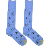 Light Blue Boat Socks