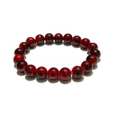 Maroon Beaded Bracelet