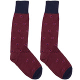 Maroon Paisley Socks