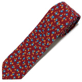 Maroon Tiny Floral Tie