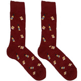 Maroon Whiskey Socks