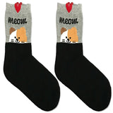 Meow Cat Short Crew Socks