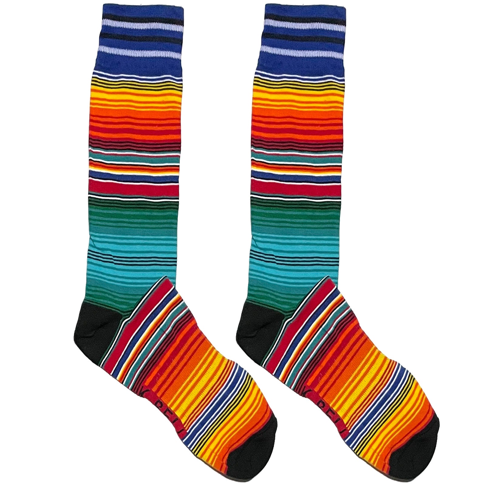 Multicolor Neon Stripe Socks