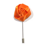 Floral Orange Lapel Pin