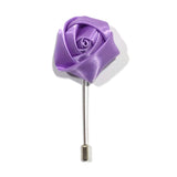 Floral Purple Lapel Pin