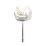 Floral White Lapel Pin