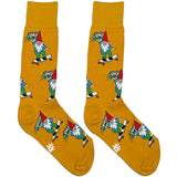 Orange Stereo Santa Socks