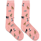 Pink Cat World Short Crew Socks