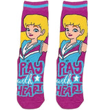 Pink Play With Heart Barbie Short Crew Socks