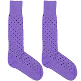 Plain Purple Polka Socks